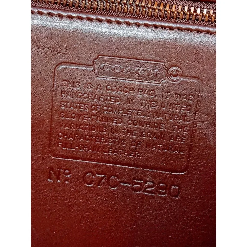Vintage Coach 90s Bancroft Brief  XL Satchel - Picture 7 of 11